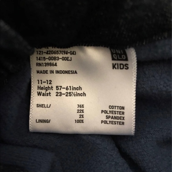 Uniqlo boys stretch warm lined pants - Picture 5 of 8